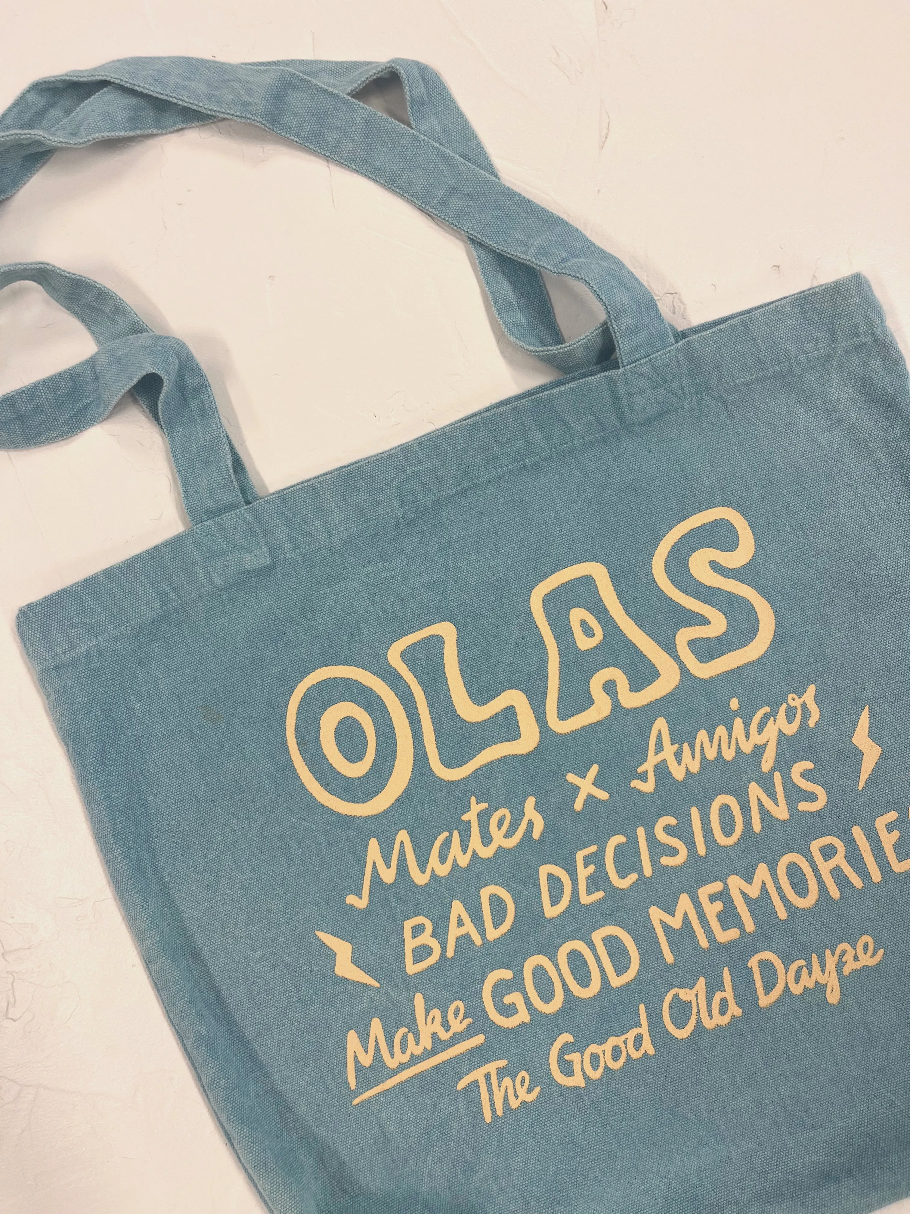 OLAS TOTE BAG BLUE