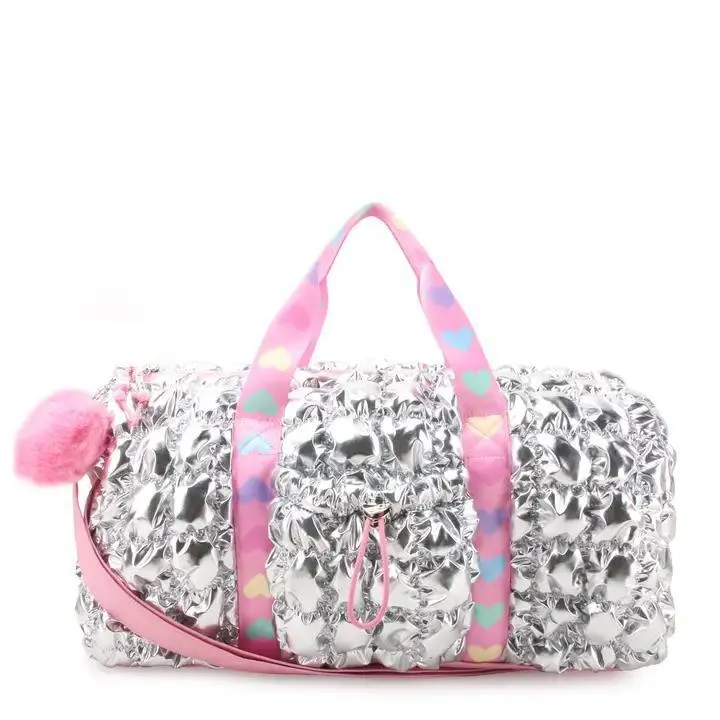 OMG Quilted Scrunchies Large Barrel Duffel Bag