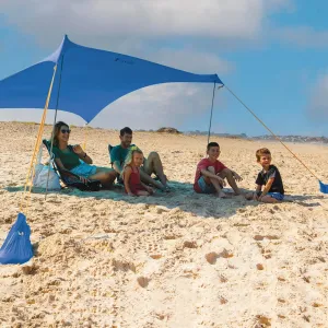 Otentik Beach Sunshade - with Sandbag Anchors - The Original Sunshade Since 2011