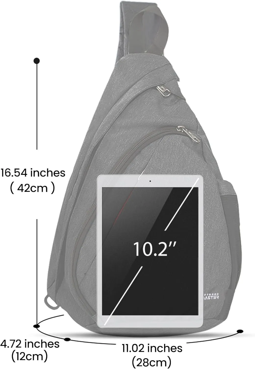OutdoorMaster Sling Bag, Hiking Daypack, Crossbody Shoulder Chest Urban Outdoor Travel Backpack for Women & Men