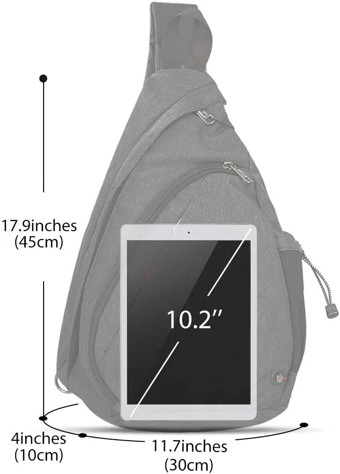 OutdoorMaster Sling Bag, Hiking Daypack, Crossbody Shoulder Chest Urban Outdoor Travel Backpack for Women & Men