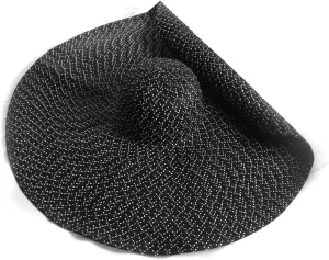 Oversized Beach Straw Hat for Women, Fashion Large Wide Brim Visor Hats Handmade Roll Up Floppy Sun Hat for Summer Beach Cap