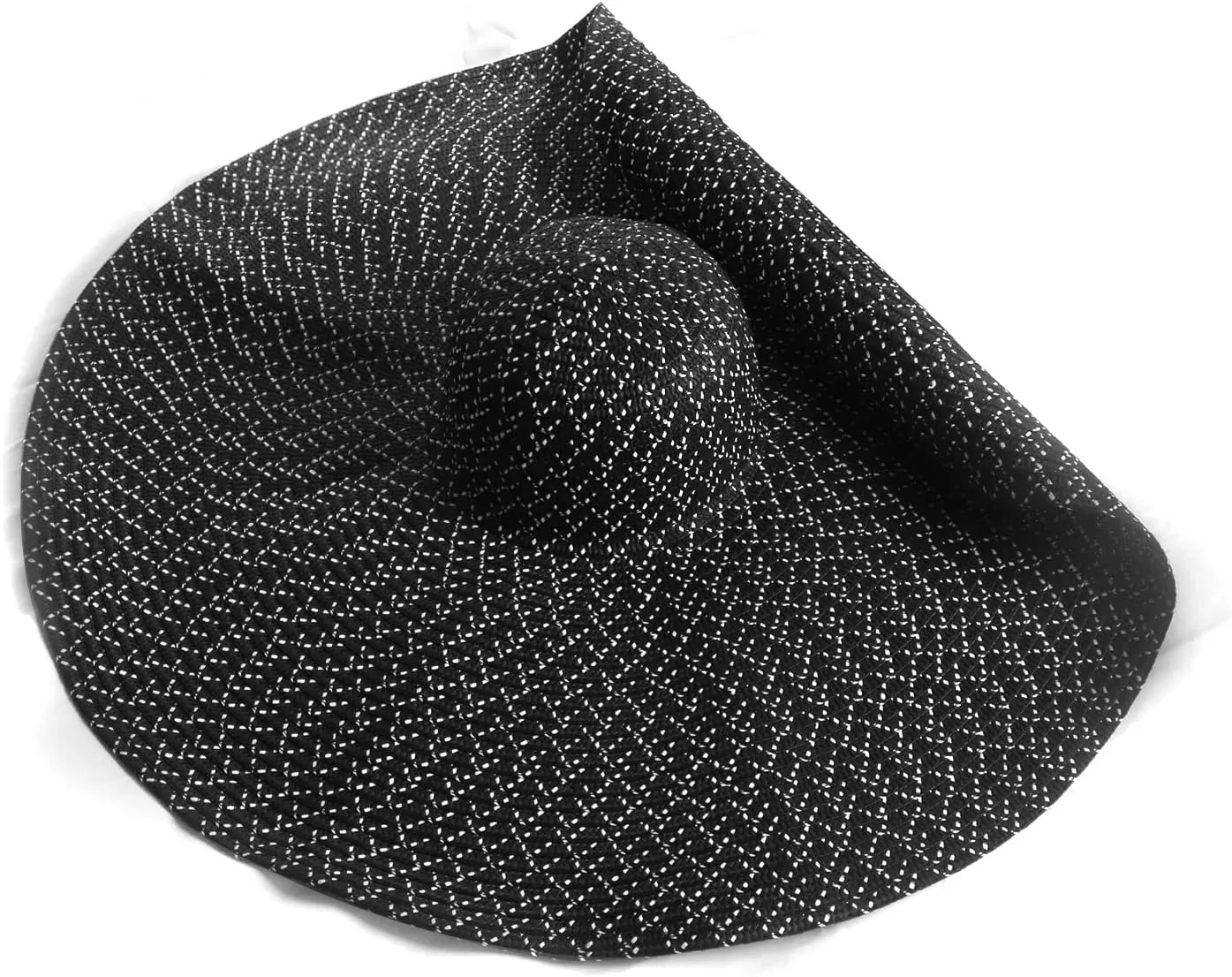 Oversized Beach Straw Hat for Women, Fashion Large Wide Brim Visor Hats Handmade Roll Up Floppy Sun Hat for Summer Beach Cap