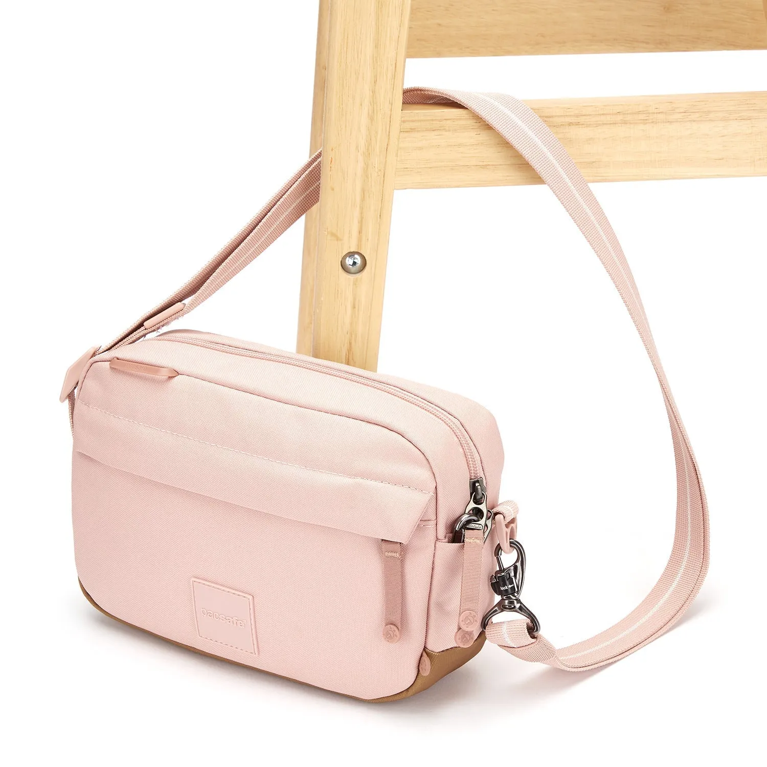 Pacsafe Go Anti-Theft Crossbody Bag (Sunset Pink)