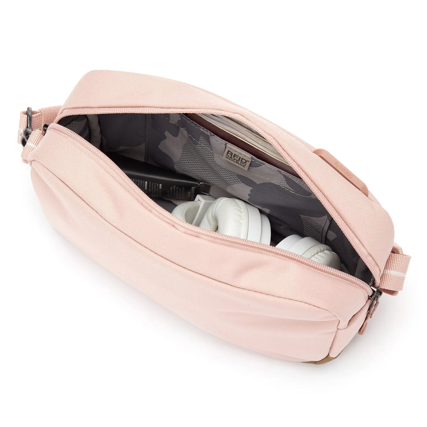 Pacsafe Go Anti-Theft Crossbody Bag (Sunset Pink)