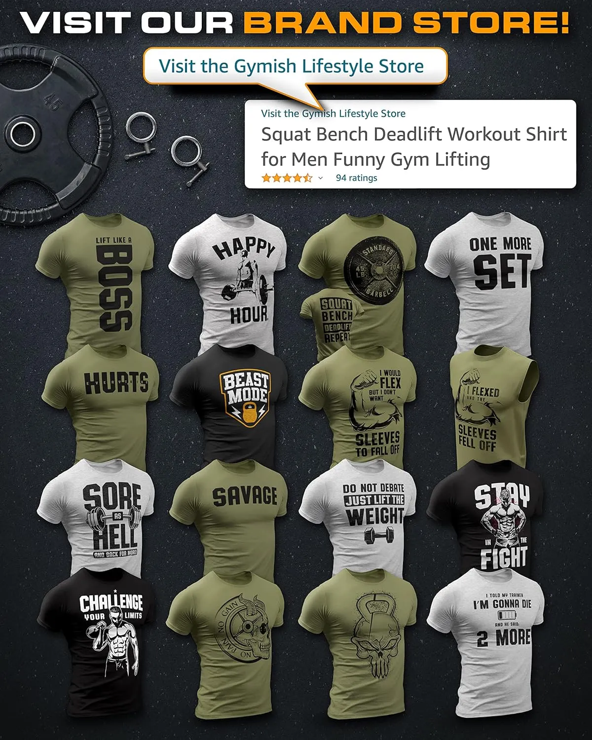 Panda Get-Up Gym Workout Shirt for Men with Air Freshener Gift Set