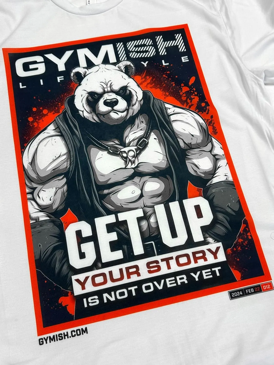 Panda Get-Up Gym Workout Shirt for Men with Air Freshener Gift Set