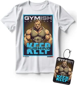 Panda Get-Up Gym Workout Shirt for Men with Air Freshener Gift Set