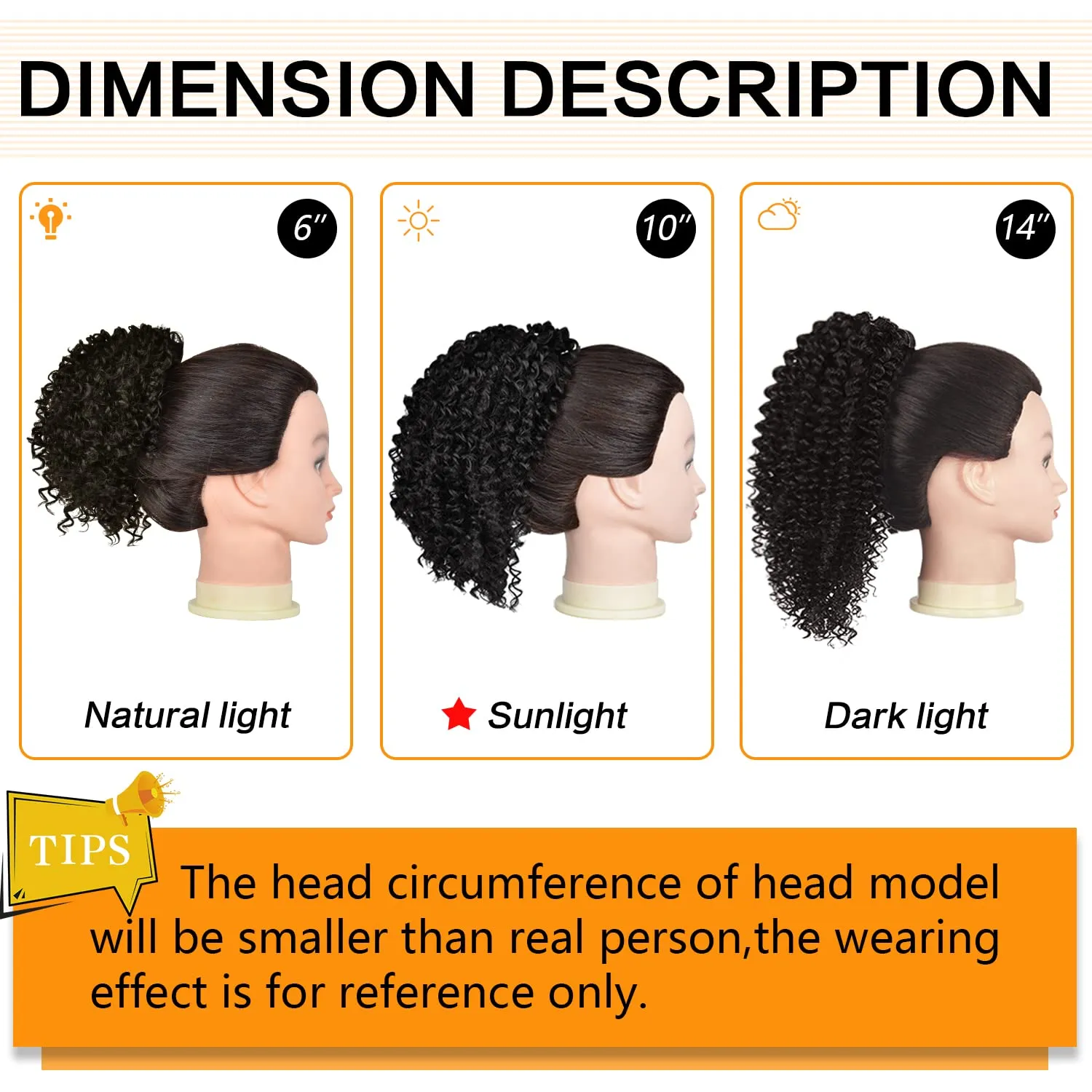 PEACOCO Drawstring Ponytail Afro Kinky Curly Ponytail for Black Women, 6 Inch Afro Puff Ponytail Extensions Jerry Curls Synthetic Hair (Black Brown)