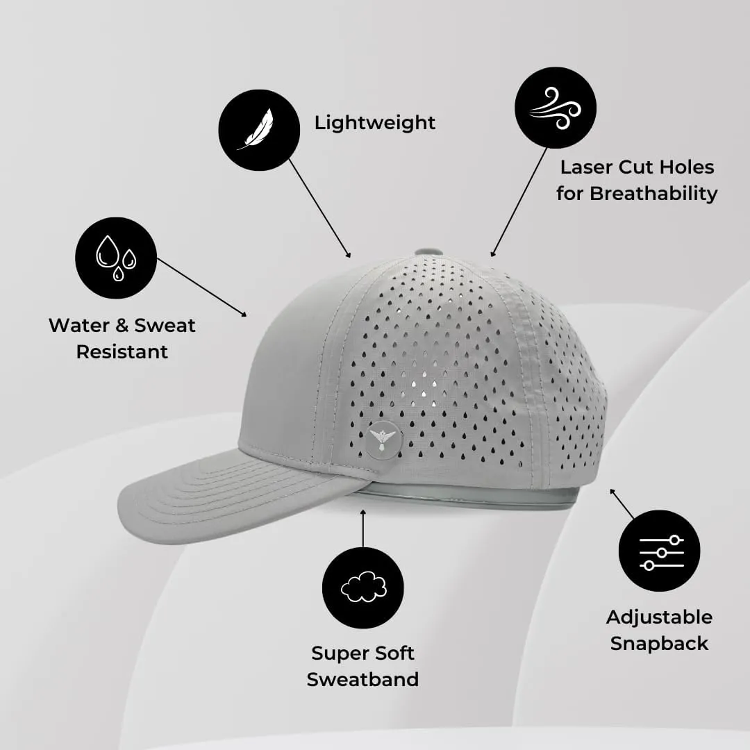 Performance Workout Hat | Sweat Wicking & Water-Resistant, Gym Cap for Men and Women - Running | Golf | Baseball