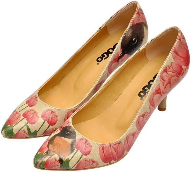 Personalize Your Life Women Fashion - Dogoletto Printed Heels - Vegan, Environmentally Friendly, Handmade - Breathable Design