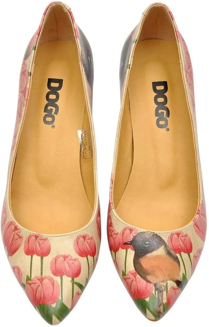 Personalize Your Life Women Fashion - Dogoletto Printed Heels - Vegan, Environmentally Friendly, Handmade - Breathable Design