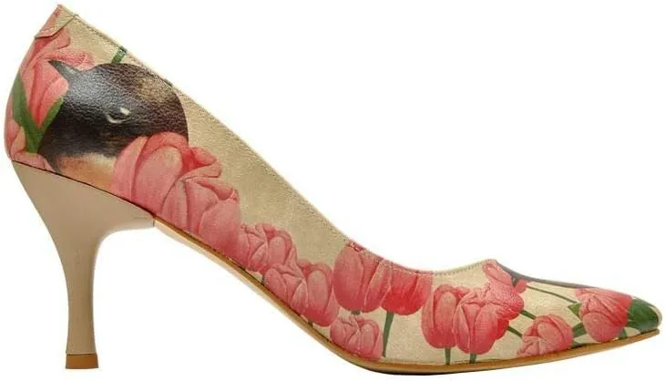 Personalize Your Life Women Fashion - Dogoletto Printed Heels - Vegan, Environmentally Friendly, Handmade - Breathable Design