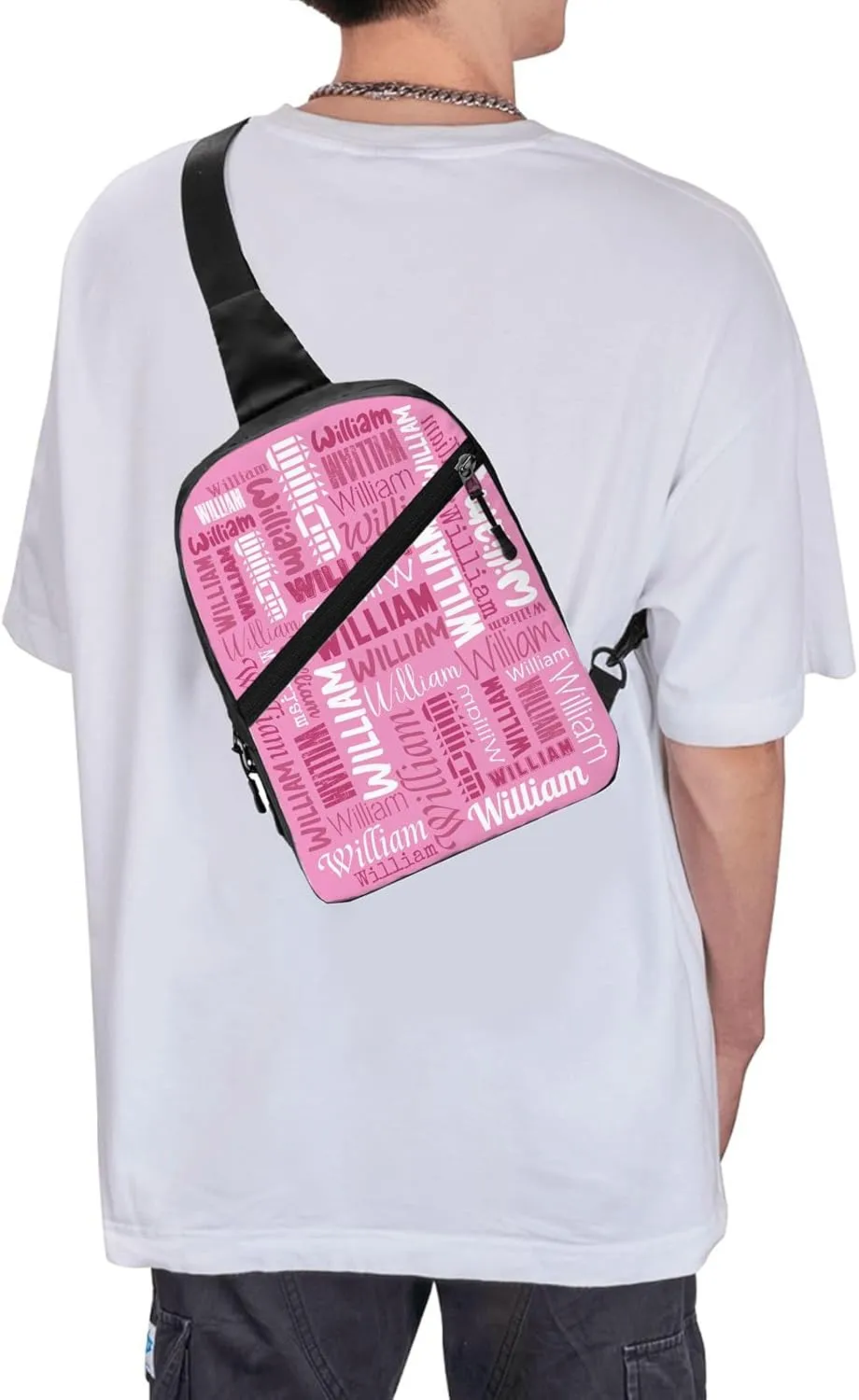 Personalized Crossbody Bags Customizable Chest Bag Customized Sling Bag Custom Sling Bags Customization Crossbody Bag