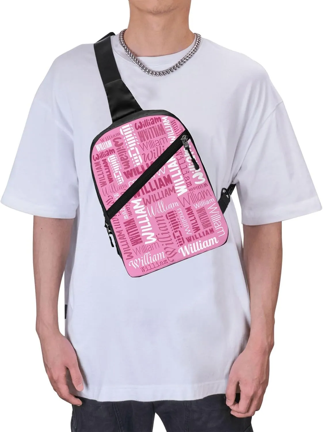 Personalized Crossbody Bags Customizable Chest Bag Customized Sling Bag Custom Sling Bags Customization Crossbody Bag