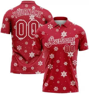 Personalized Name,Custom Jersey, Polo Sport, Black Hot Pink 3D Pattern Design Billiards Performance Polo