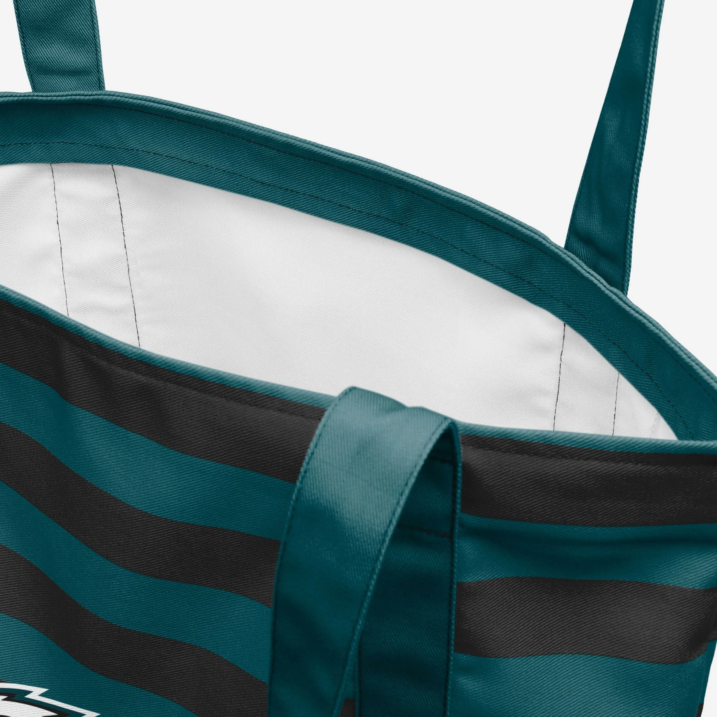 Philadelphia Eagles Team Stripe Canvas Tote Bag