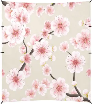 Pink Cherry Blossoms Beach Tent Camping Sun Shelters Portable Outdoor Canopy Sun Shade for Camping Trips Fishing Backyard Fun or Picnics Easy Setup with Carrying Bag