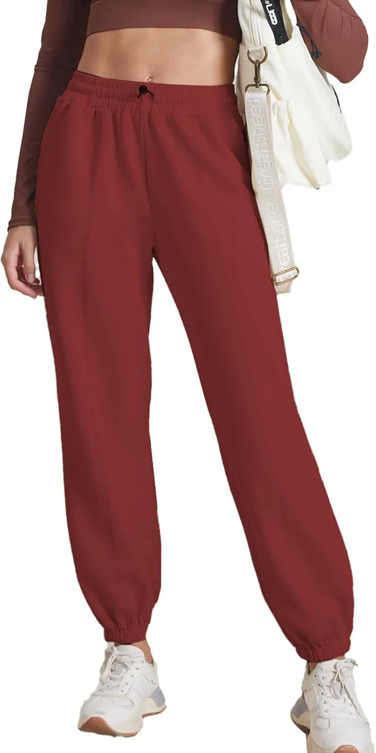PINSPARK Womens Sweatpants Casual Athletic Workout Pants Stretch Soft Lounge Pants with Pockets