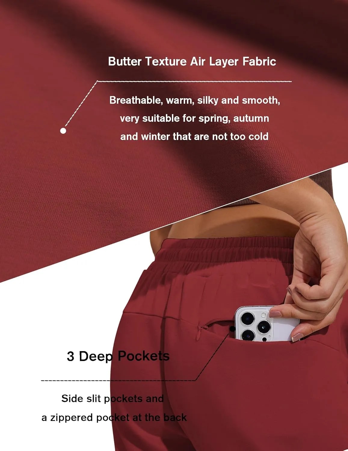 PINSPARK Womens Sweatpants Casual Athletic Workout Pants Stretch Soft Lounge Pants with Pockets
