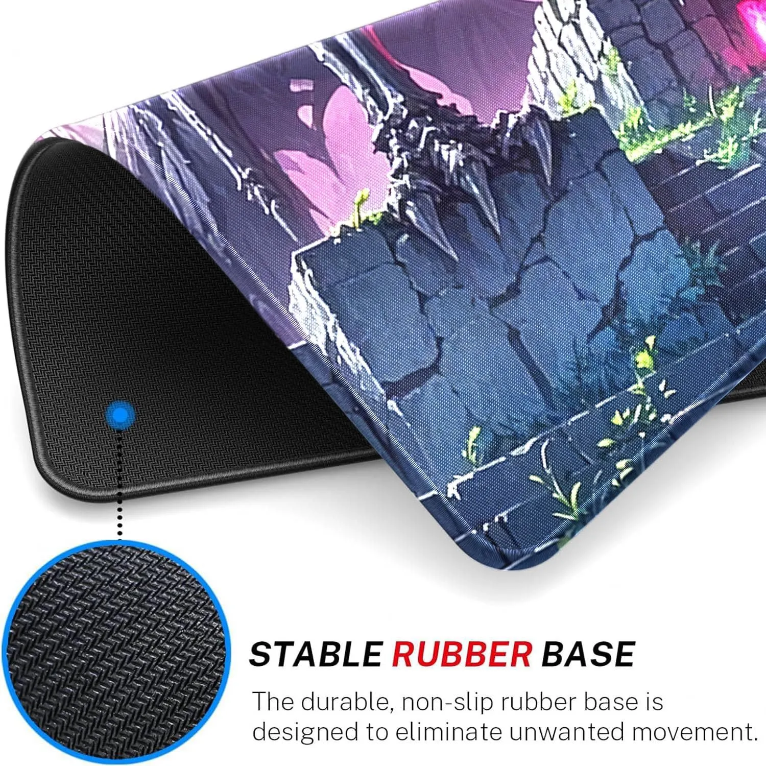 Playmat for MTG- Stitched Edges TCG Playmat- 24x14 inches Non-Slip Dragon MTG Playmat Smooth Surface Rubber Base Board Game Mousepad for Trading Card Game Playing Includes Storage Bags