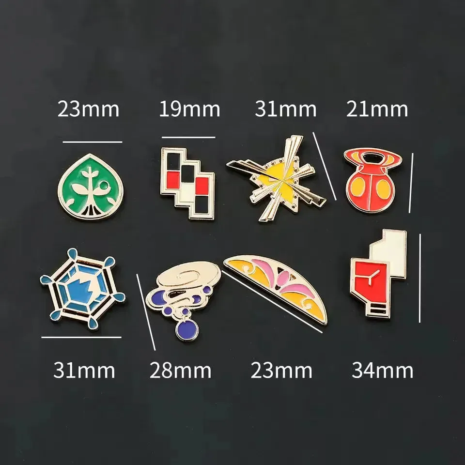 Pokemon Gym Badges Box Set