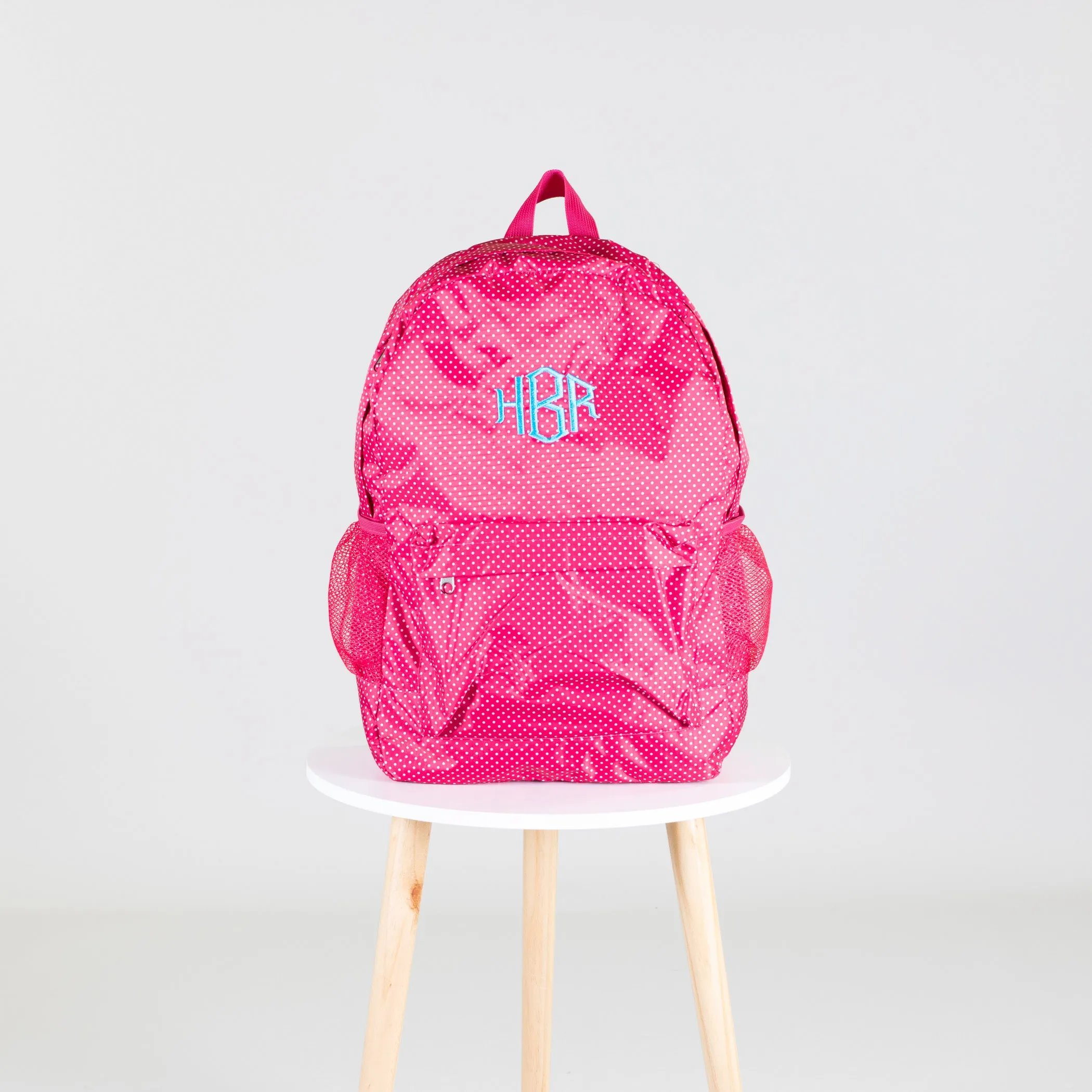 Polka Dot Backpack - Pink
