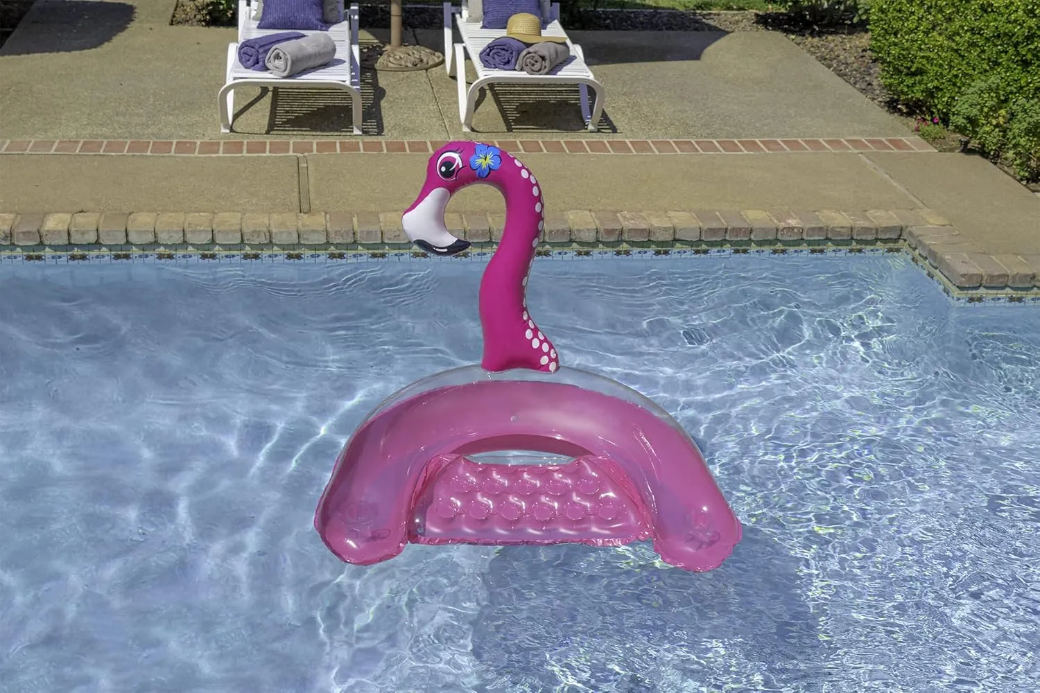 Poolmaster Swimming Pool Float Sling Water Chair, Flamingo, Pink