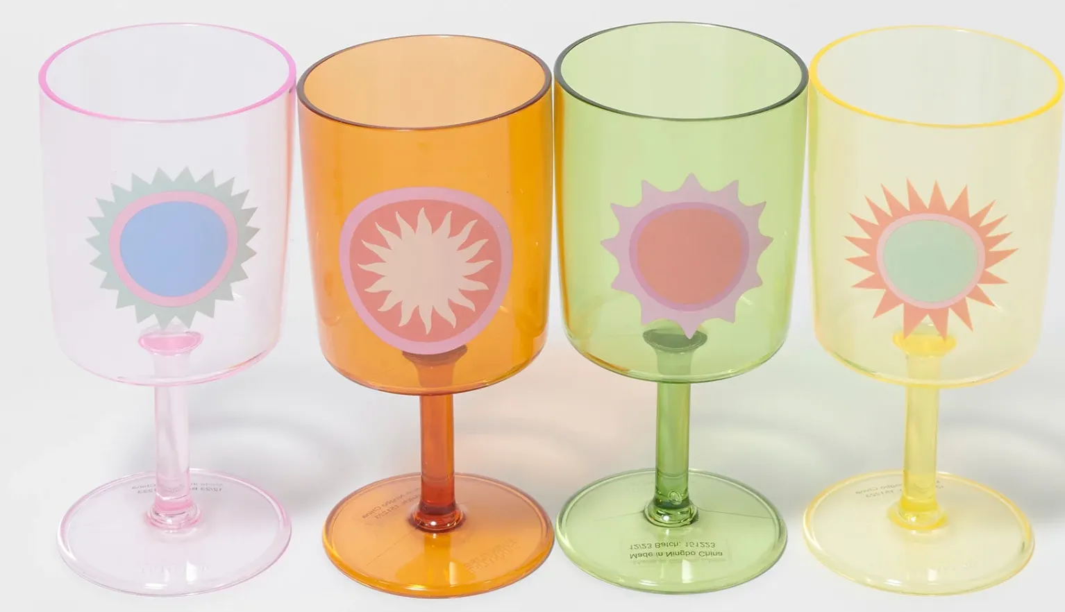 Poolside Wine Glass Set of 4