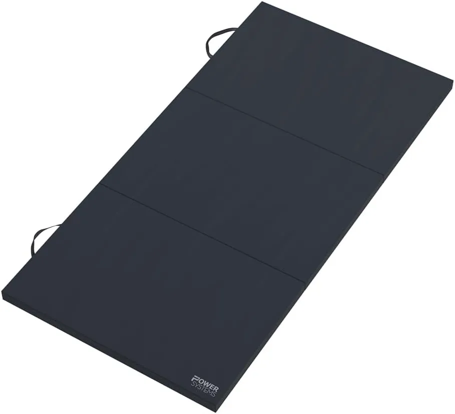 Power Systems Premium Gym Mat, Jet Black