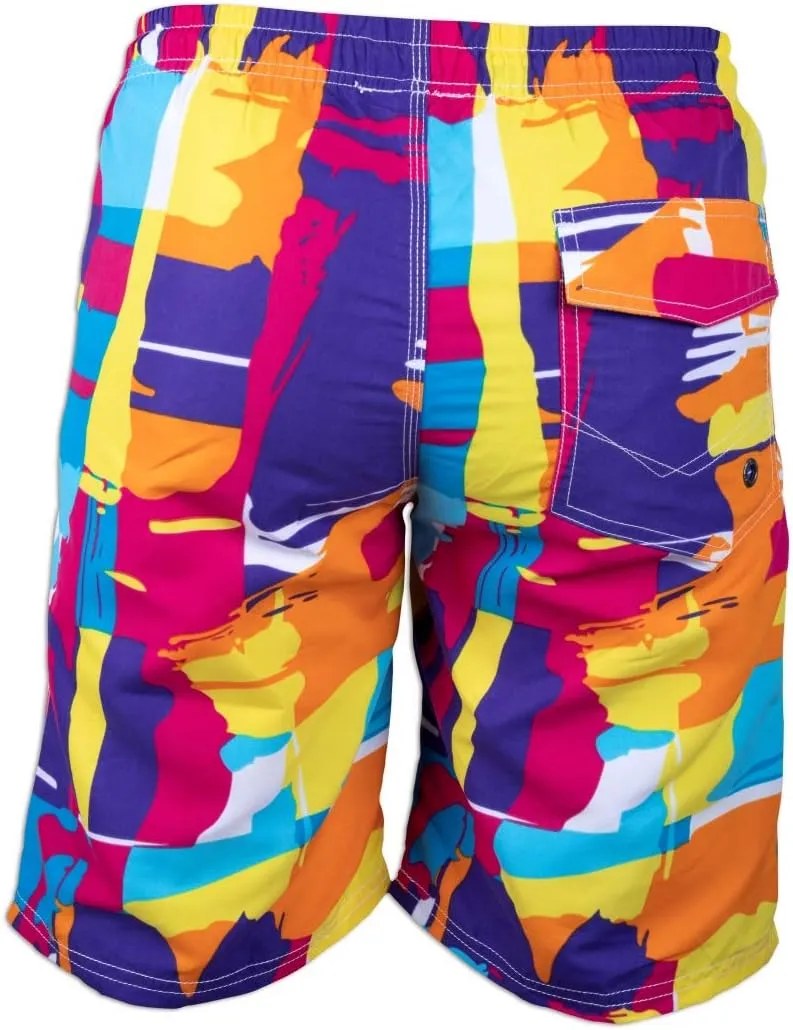 PREFER TO LIFE Men's Board Shorts, Quick Dry Swimwear Beach Holiday Party Bermuda Swim Big Pants …