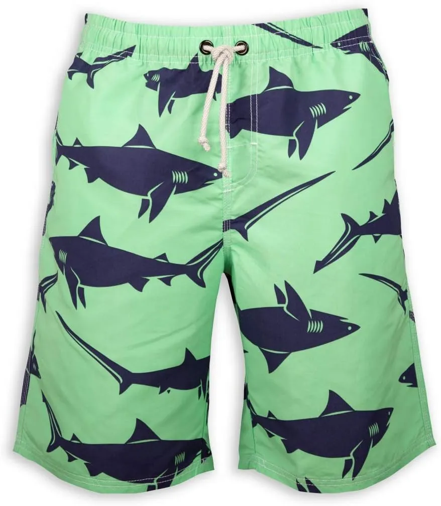 PREFER TO LIFE Men's Board Shorts, Quick Dry Swimwear Beach Holiday Party Bermuda Swim Big Pants …