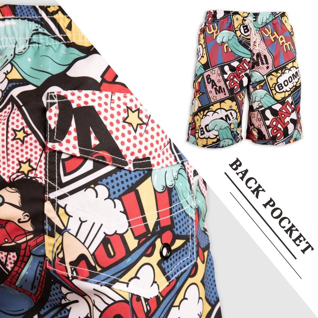 PREFER TO LIFE Men's Board Shorts, Quick Dry Swimwear Beach Holiday Party Bermuda Swim Big Pants …