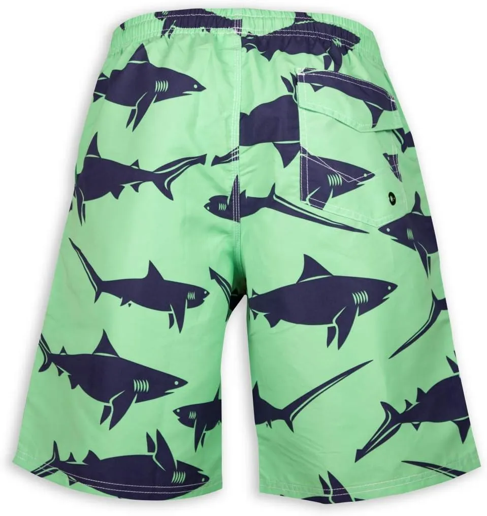 PREFER TO LIFE Men's Board Shorts, Quick Dry Swimwear Beach Holiday Party Bermuda Swim Big Pants …