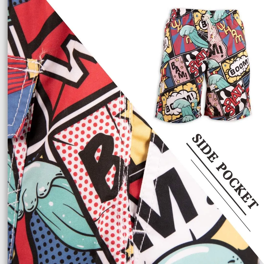 PREFER TO LIFE Men's Board Shorts, Quick Dry Swimwear Beach Holiday Party Bermuda Swim Big Pants …