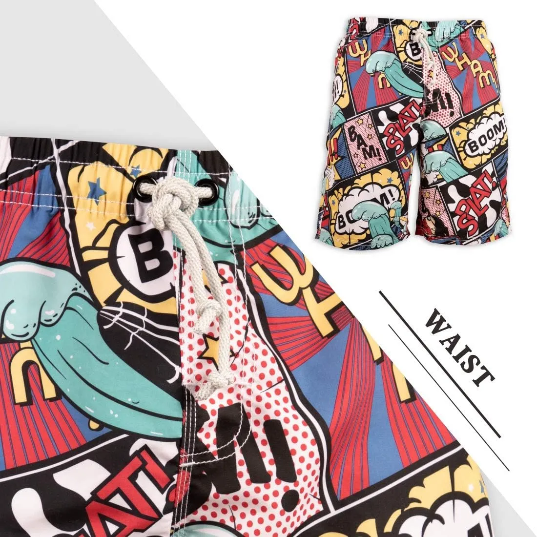 PREFER TO LIFE Men's Board Shorts, Quick Dry Swimwear Beach Holiday Party Bermuda Swim Big Pants …