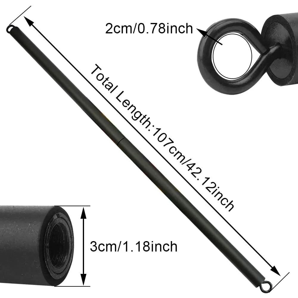 Premium Pilates Bar – Portable Resistance Yoga Stick for Full-Body Workout, Non-Slip Design, Adjustable Length, Up to 500lbs Capacity, Lightweight and Compact Exercise Equipment for Home & Travel