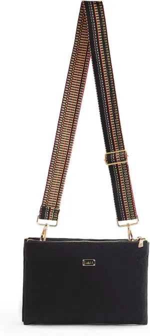 Premium, Sleek & Versatile Hemp Crossbody Sling Bag | Lightweight | Ideal for Travel | Work & Everyday Use | Stylish Black Color