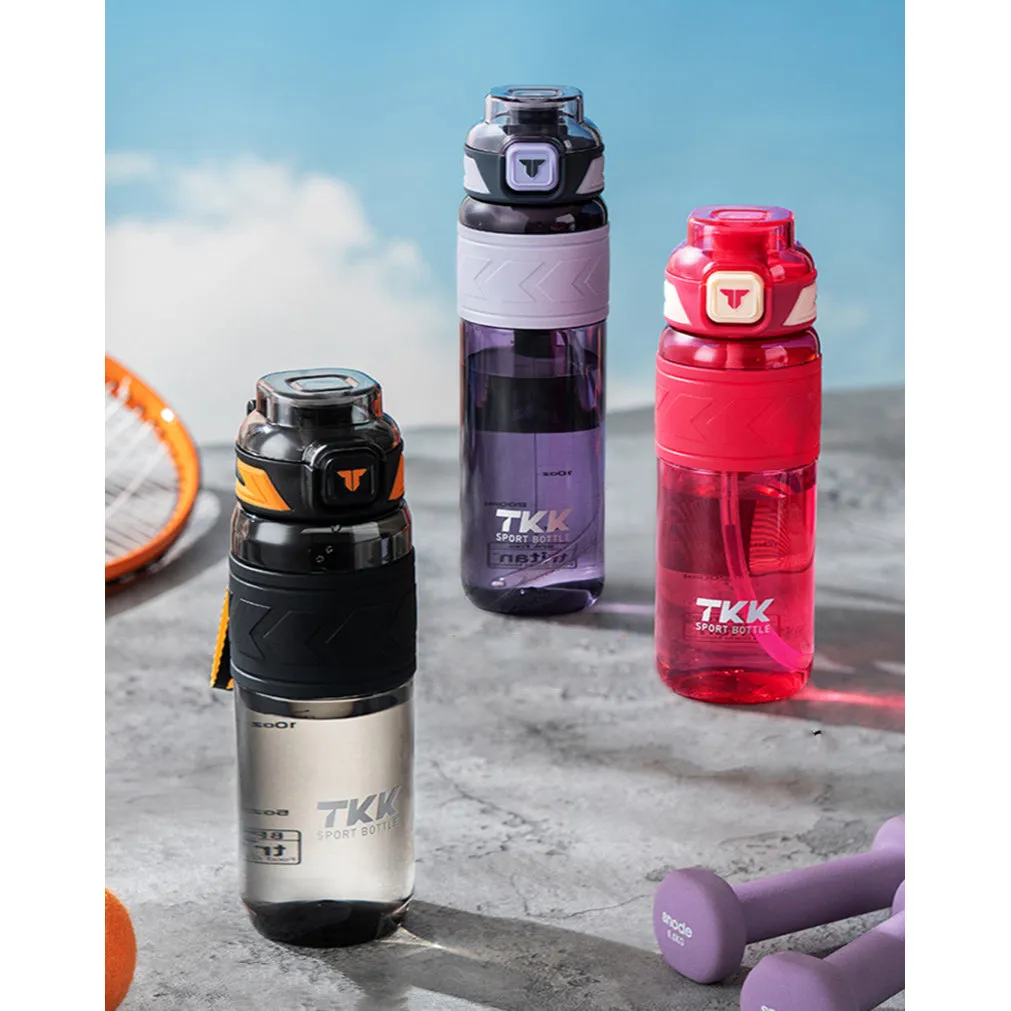 Premium Tritan Water Bottle – 1000ml/1500ml Portable Fitness Kettle with Straw, BPA-Free, Durable, Leak-Proof, Ideal for Gym, Running, Hiking, Outdoor Sports