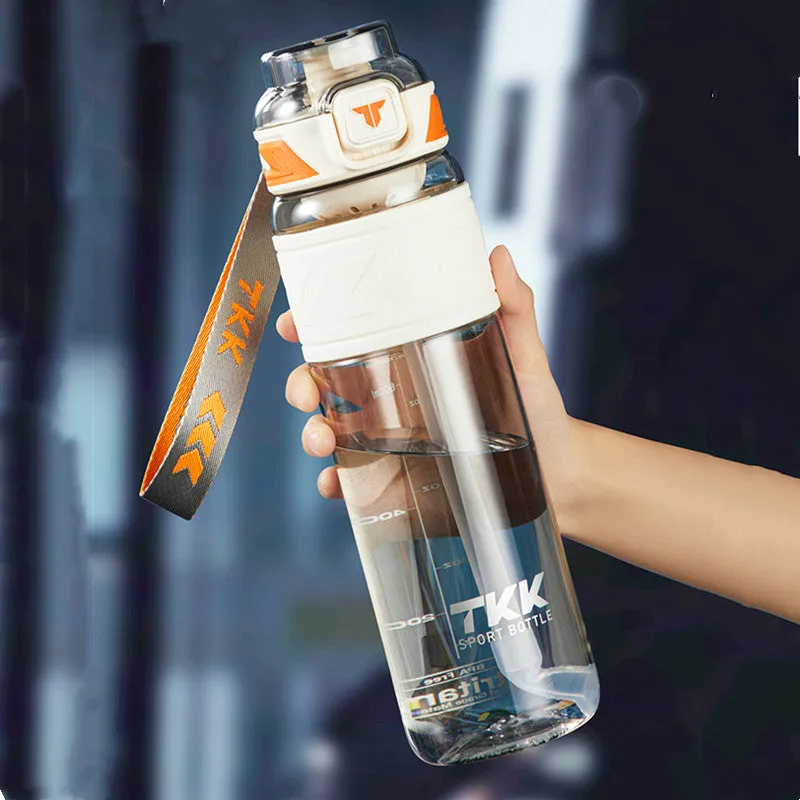 Premium Tritan Water Bottle – 1000ml/1500ml Portable Fitness Kettle with Straw, BPA-Free, Durable, Leak-Proof, Ideal for Gym, Running, Hiking, Outdoor Sports
