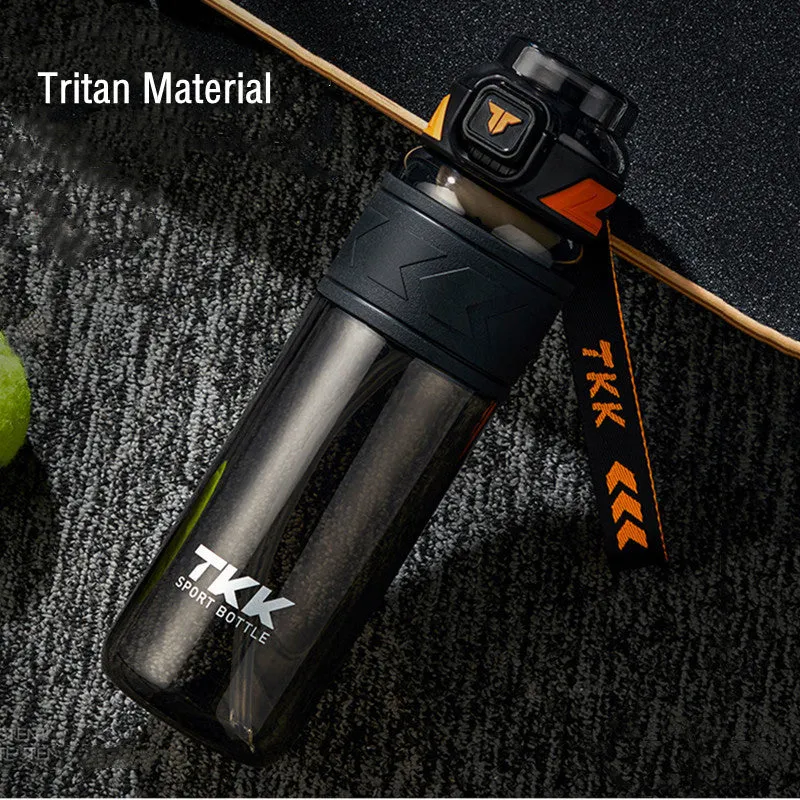 Premium Tritan Water Bottle – 1000ml/1500ml Portable Fitness Kettle with Straw, BPA-Free, Durable, Leak-Proof, Ideal for Gym, Running, Hiking, Outdoor Sports