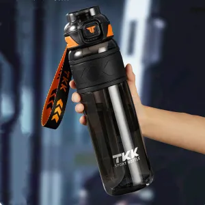 Premium Tritan Water Bottle – 1000ml/1500ml Portable Fitness Kettle with Straw, BPA-Free, Durable, Leak-Proof, Ideal for Gym, Running, Hiking, Outdoor Sports