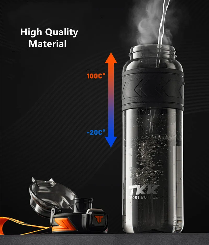 Premium Tritan Water Bottle – 1000ml/1500ml Portable Fitness Kettle with Straw, BPA-Free, Durable, Leak-Proof, Ideal for Gym, Running, Hiking, Outdoor Sports