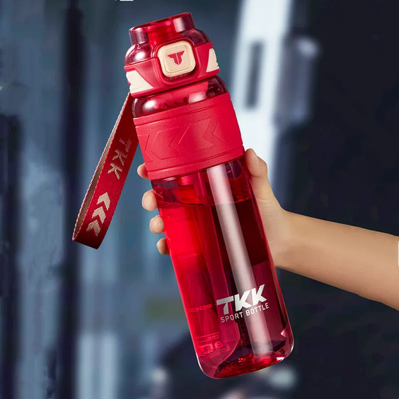 Premium Tritan Water Bottle – 1000ml/1500ml Portable Fitness Kettle with Straw, BPA-Free, Durable, Leak-Proof, Ideal for Gym, Running, Hiking, Outdoor Sports