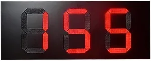 Protable Gym Timer IP53 Rainproof Box high Brightness 10 inch Green 888.88 Gas Station LED dis-Play Digital dis-Play Panel Outdoor Digital Visibility (Color : 3 Digit Countdown Size : X-Small)