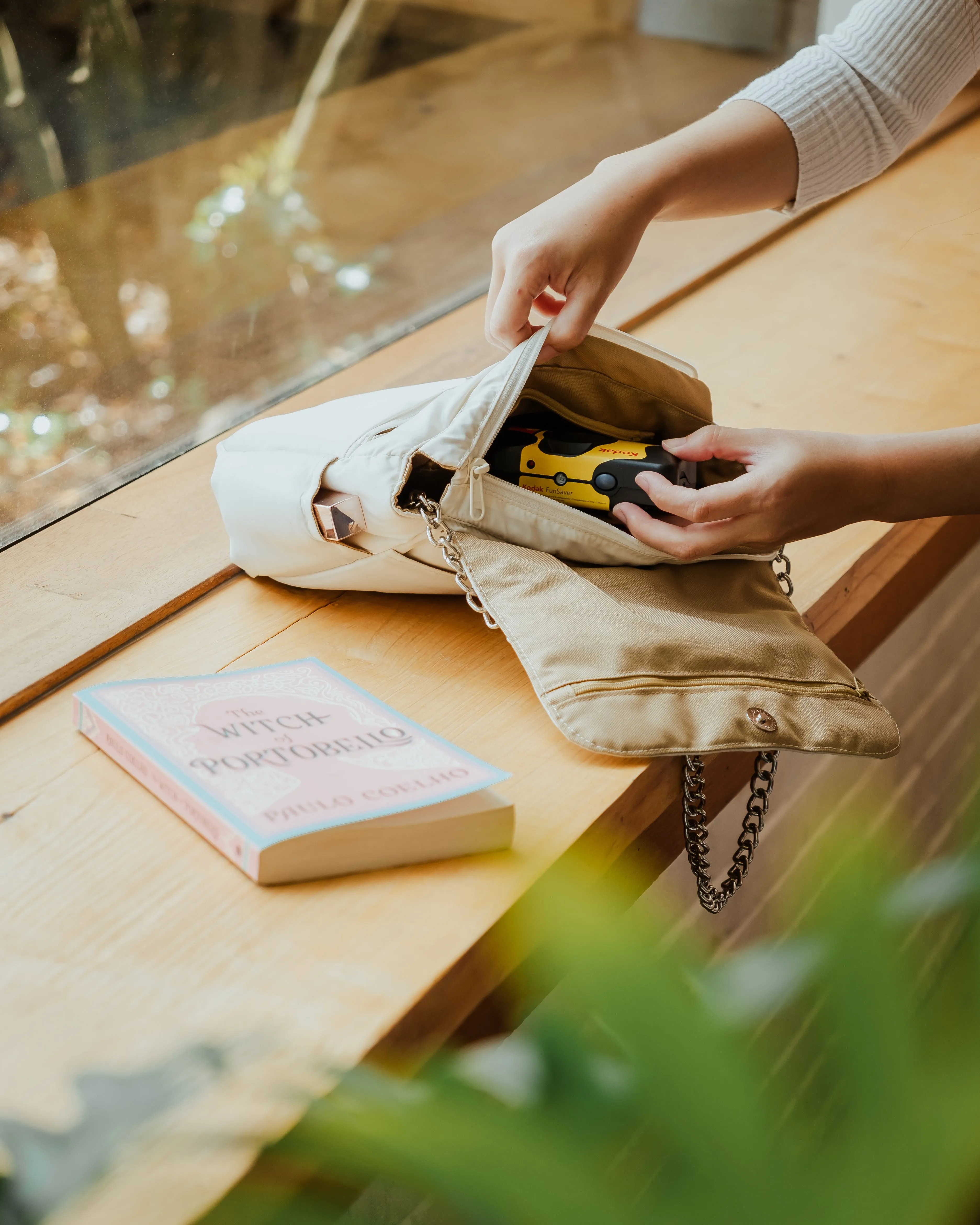 Puffies Butter Cream Multi-Carry Crossbody Bag