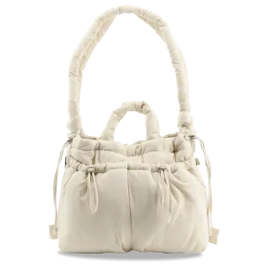 Puffy Tote in Beige