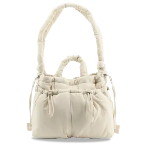 Puffy Tote in Beige