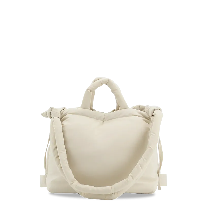 Puffy Tote in Beige