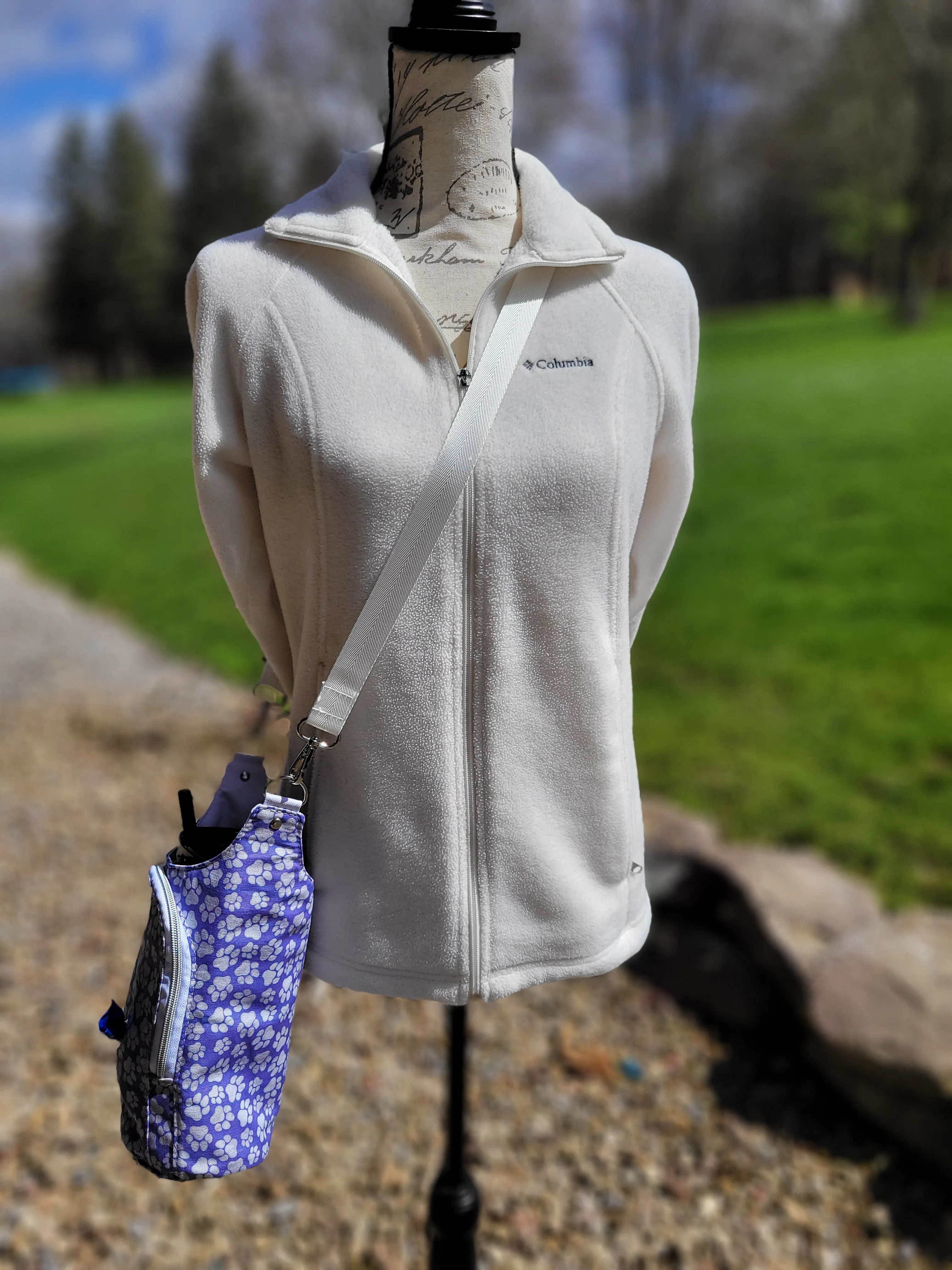Purple Paw Print Dog H2O Sling